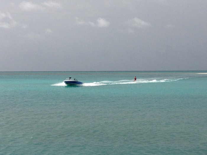 Water Skiing at Jumby Bay