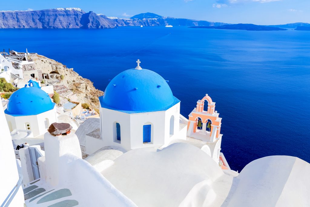Anastasi Church Anastasi Church gleams bluely at the world in the sunshine
