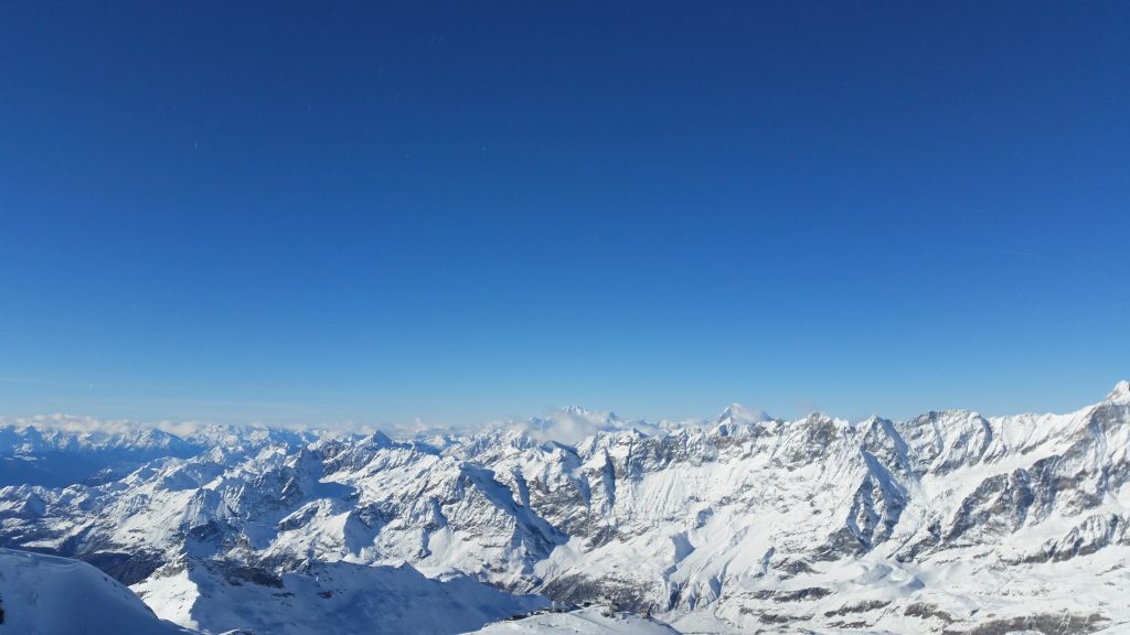 View of the Italian Alps from Zemratt Panoramic View of the Italian Alps from Zermatt