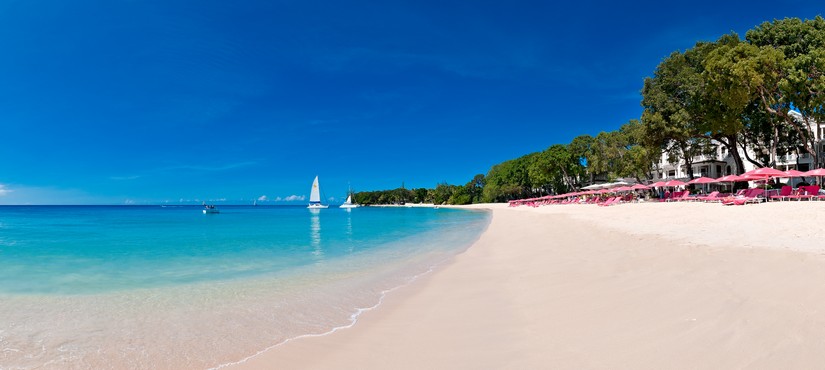 sandy land beach Barbados republic