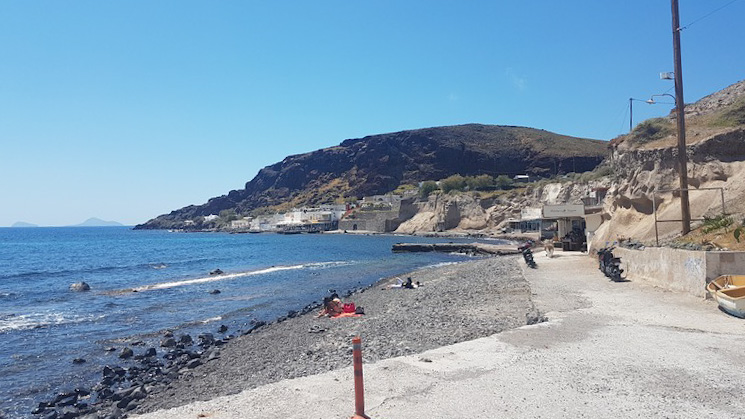 Akrotiri Beach - rocky but still quite pleasant