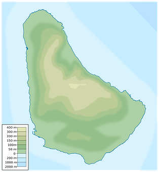 Map of Barbados