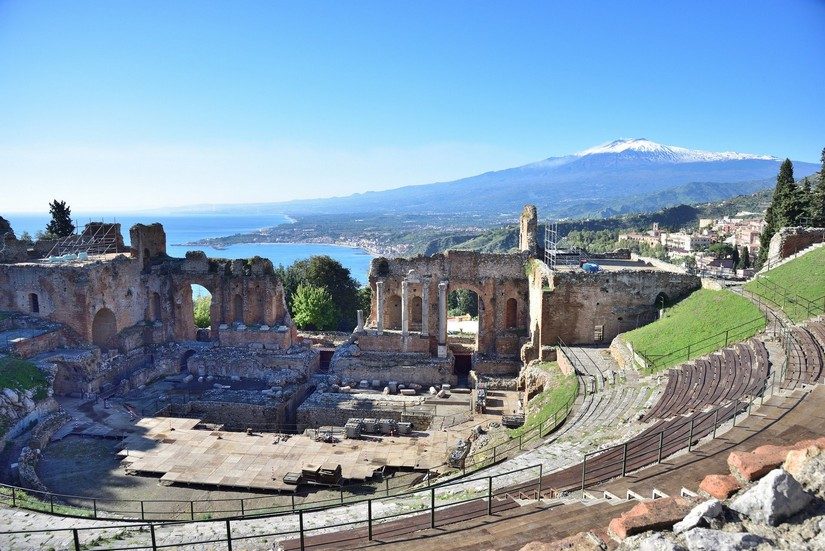An ancient amphitheatre in Sicily