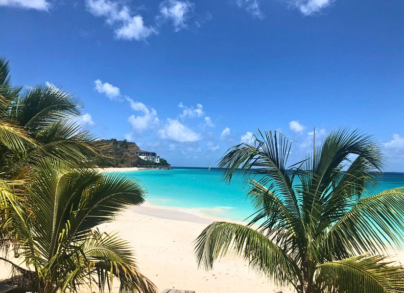 The view from Dennis's a casual place to eat in antigua