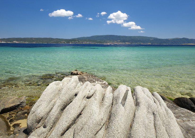 The coast around Mount Athos