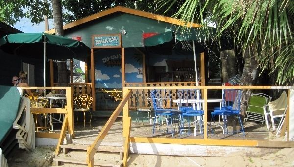Ju Ju's beach bar at Barbados. Not all of the top restaurants in Barbados are fine dining