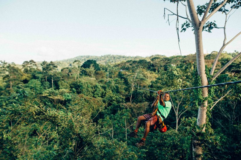 Venture out on an eco tour that takes in some of the most beautiful rainforests in the world or zip lining over waterfalls Costa Rica activities offer Eco Zip-lining through the jungles, enjoy this birds eye view of the lush landscape
