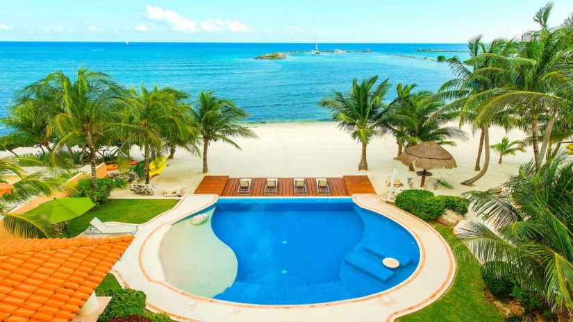 Enjoy the beach as your backyard here in Villa Nautica on Fatima Beach Booking your own private villa is one of the top things to do in riviera maya