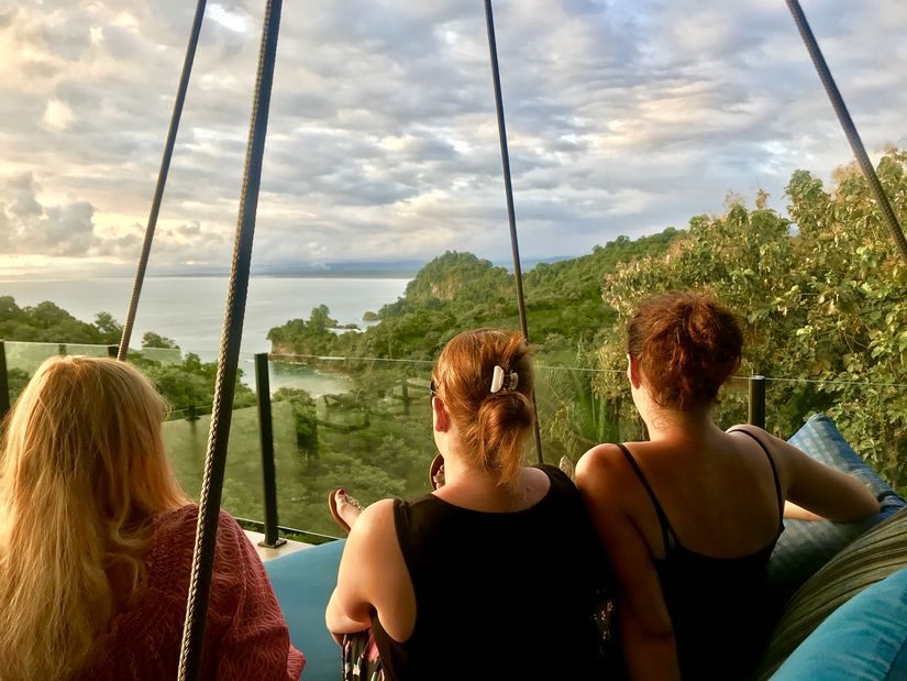 costa rica swing ocean view