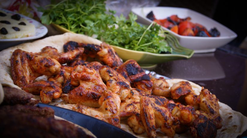jerk chicken in Jamaica