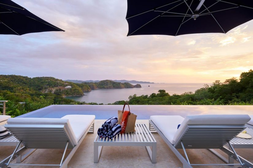 The Pool side view from Villa Mel