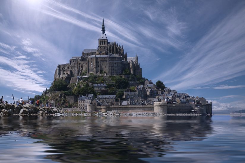 Walk along the damp sand over to the majestic Bay of Mont St Michel town Rich in history and captivating architecture, Mont St Michel is based on one of the beaches near Paris