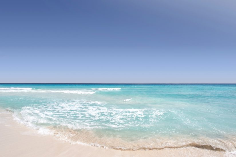 Along the map of mexico beaches is the famous Playa del Carmen, a luxurious, white powdery beach 