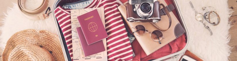 A suitcase packing and travel hacks