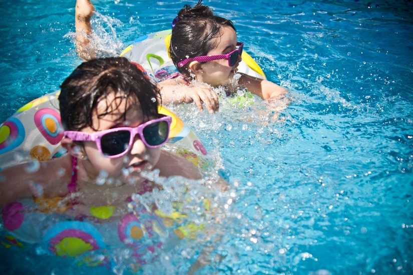 kids in pool