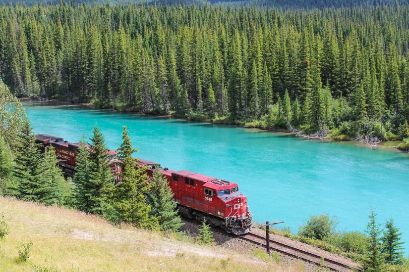 Eco friendly travel by train