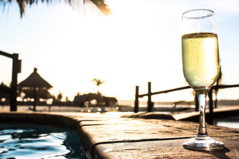 Sip champagne by the sea Ibiza Spain