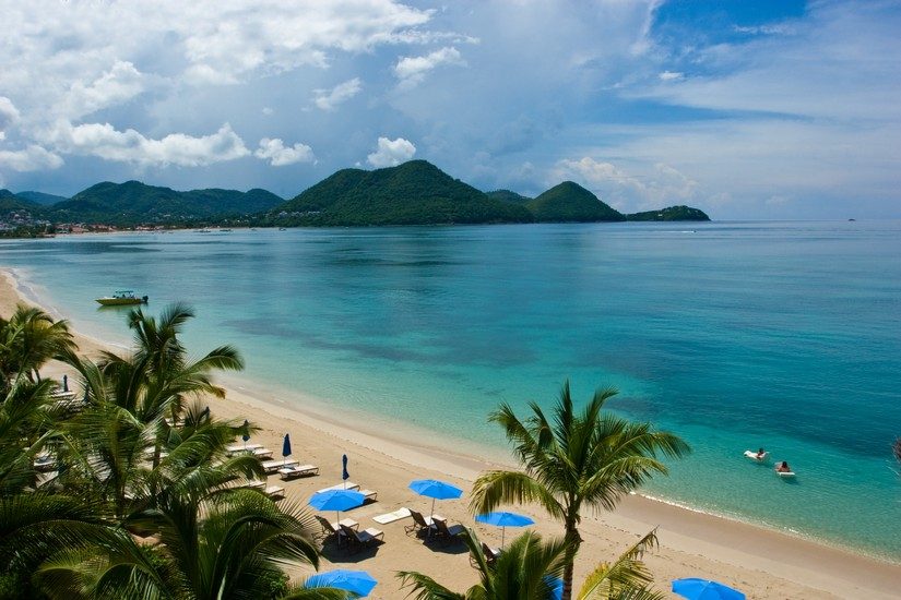 the beach at landings st lucia resort