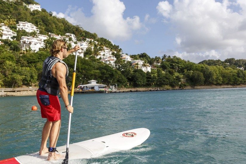 Paddleboarding at Windjammer