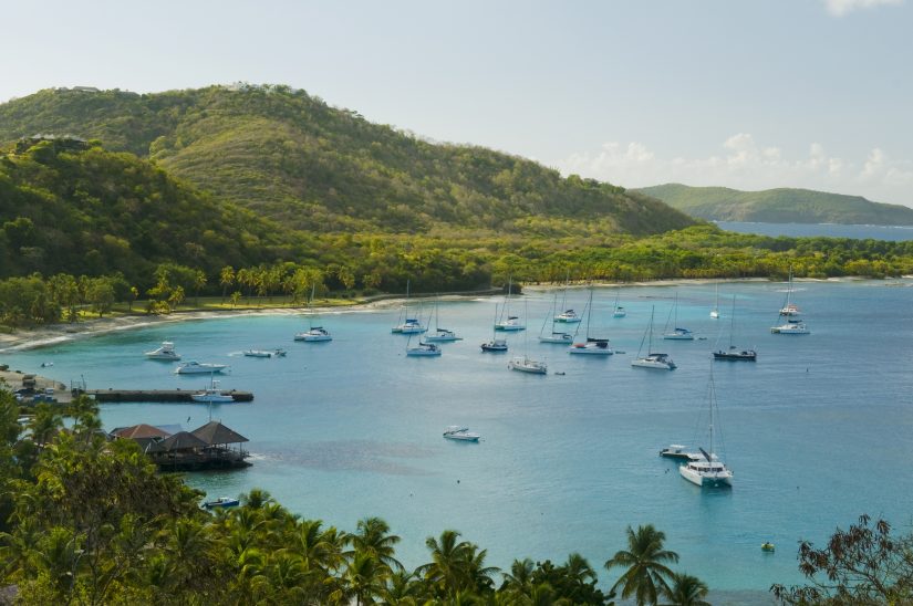 mustique diving