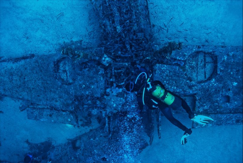 Plongée sur épave dans les Caraïbes