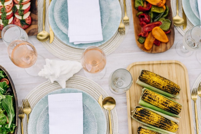 Food prepared by the chef at Ani Anguilla