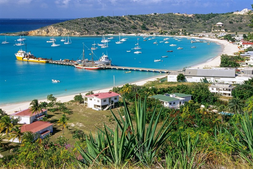 Aerial View of Sandy Ground in Anguilla