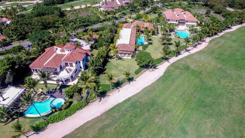 aerial view of Arrecife estate in Dominican. 