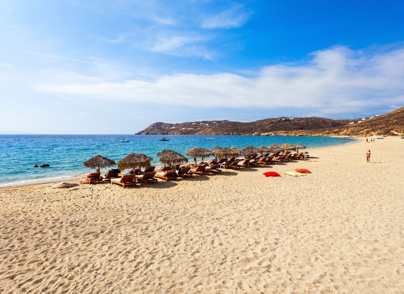 view of the water at Elia beach