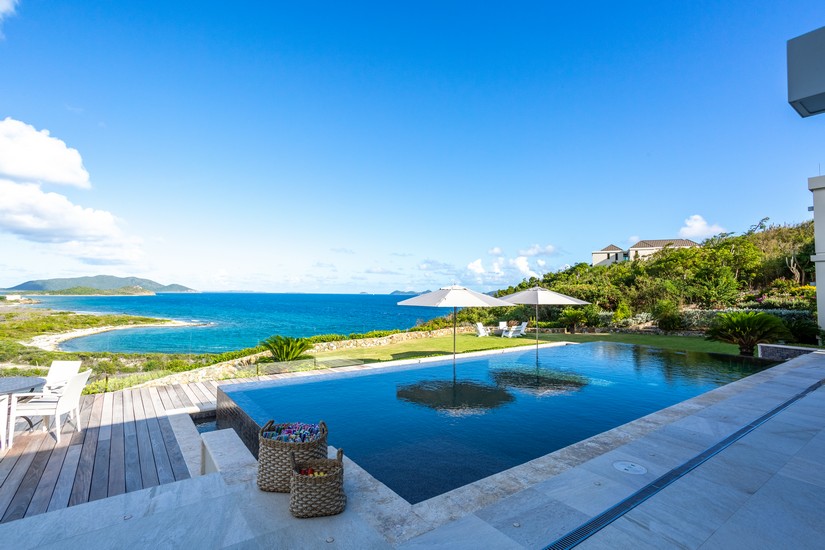 The pool at Nora Hazel Estate, BVI