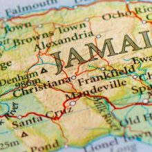 a map of Jamaican slag