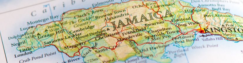 a map of Jamaican slag