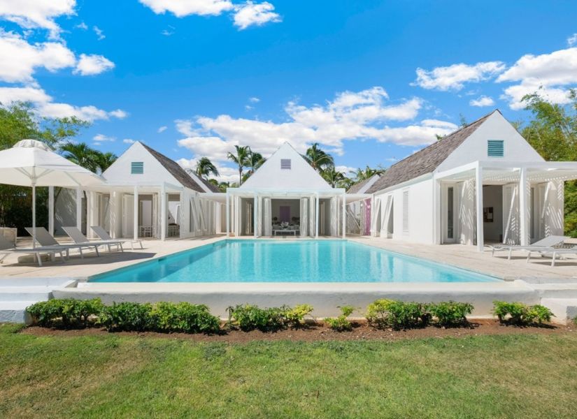 the pool and terrace from Casa Miralejos in dr