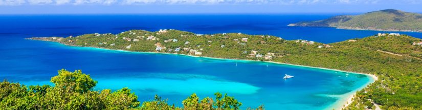 An aerial view of the best Things to Do in the US Virgin Islands