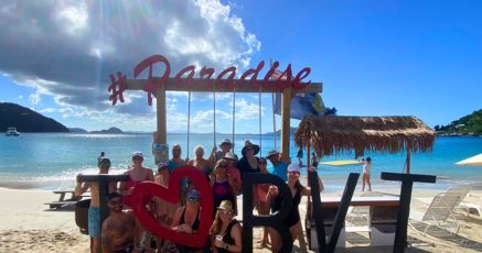 The Brewer party at My All Villa in Tortola, BVI