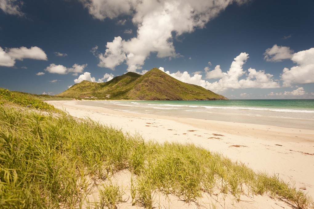 Volcanic Peaks form much of the high ground in St Kitts