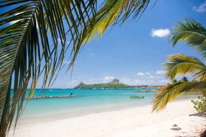 View of the Beach at Rodney Bay