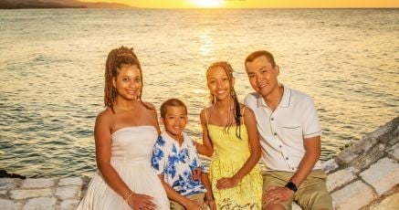 Tashelle & family at Windsong in Jamaica