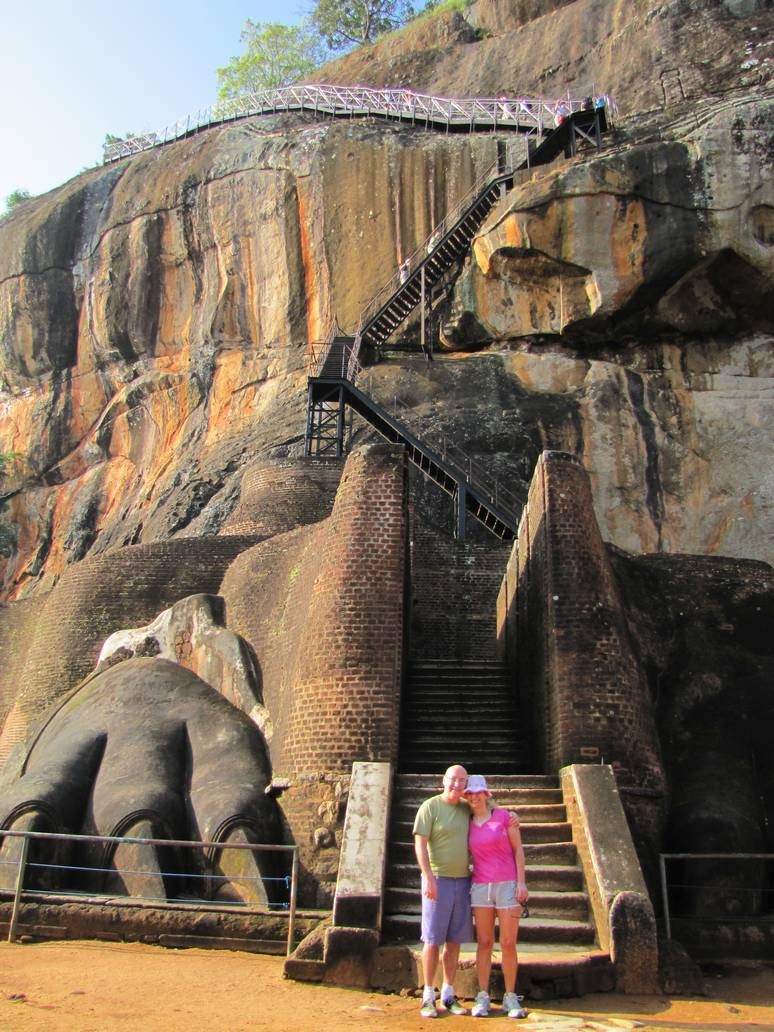 The sigiriya rock in Sri Lanka