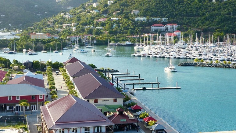 Road Town in Tortola, British Virgin Islands