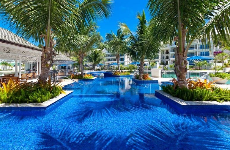 The bar pool at Port Ferdinand Resort in Barbados