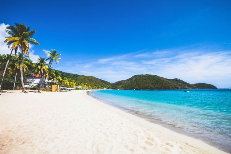 Aerial View of Carlisle Bay Antigua