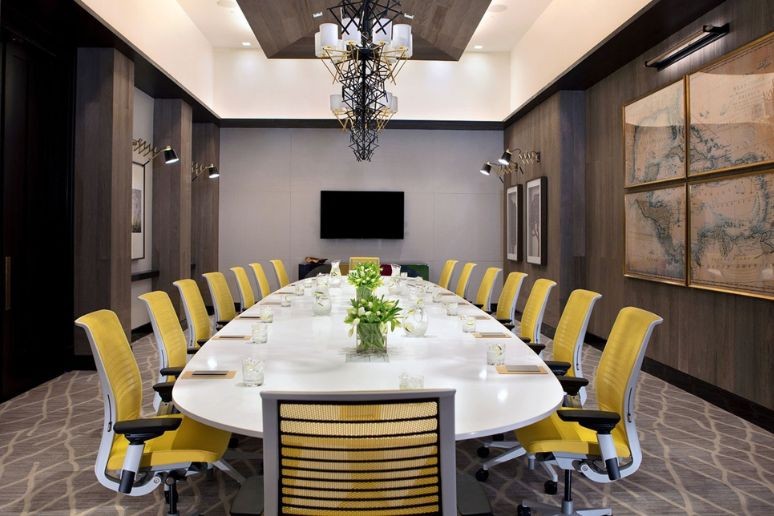 a private meeting space for a Corporate retreat at the Kimpton Seafire in Cayman