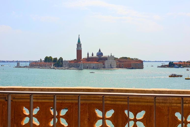 A lovely view from a balcony in Venice Italy