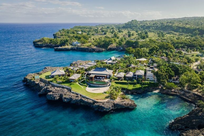 aerial view of ani villas in the dr suitable for a corporate retreat