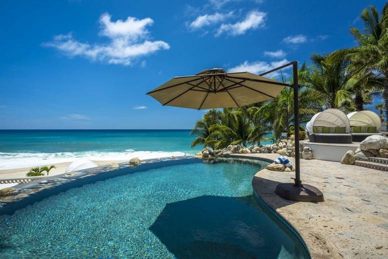 Pool area at Casa Edwards villa in los cabos