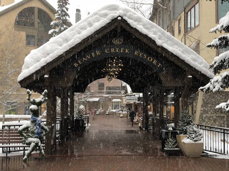 The entrance to the Beaver Creek ski resort