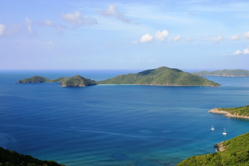 Lush tropical majesty bursting out of the sea - Guana Island at the British Virgin Islands