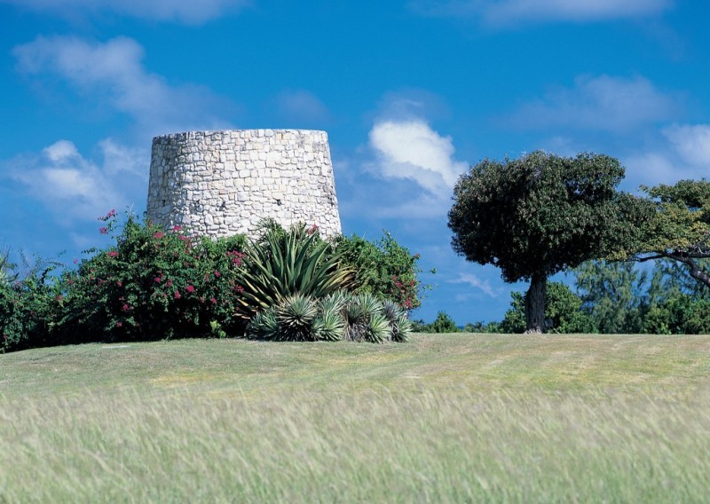 A watch tower in Jumby Bay