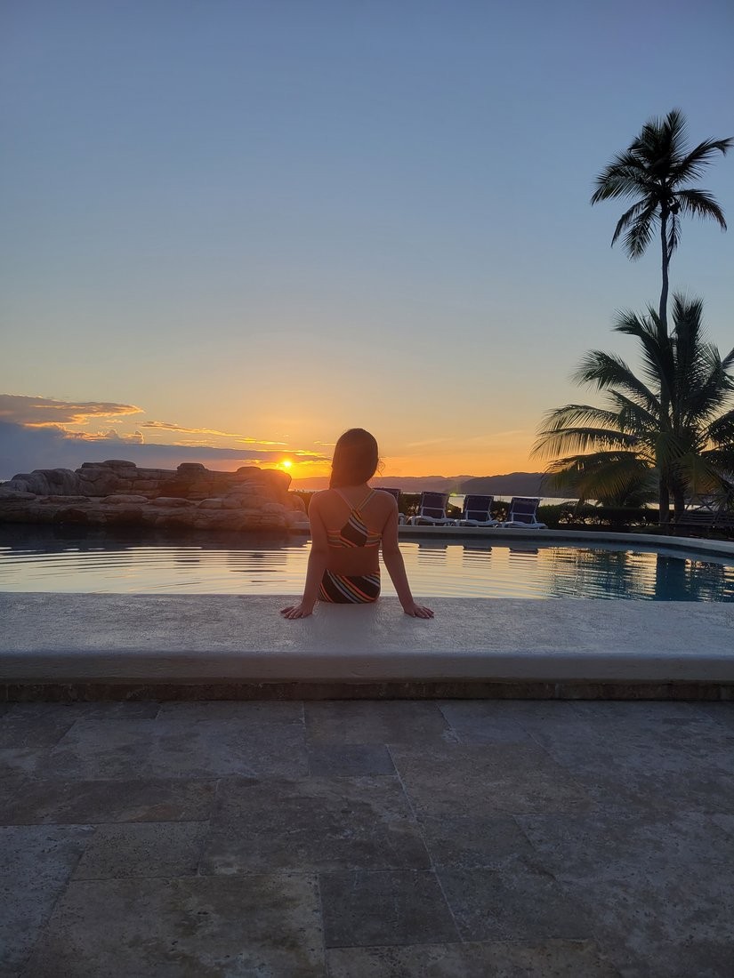 Lindsay Priest at Seven Seas Villa in Jamaica